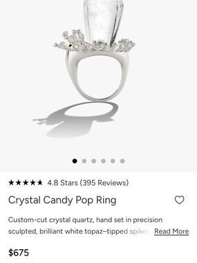 Awe Inspired Crystal Candy Pop Ring